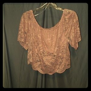 Lace crop top